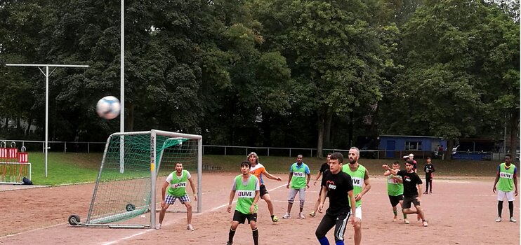Fußballturnier für Flüchtlinge