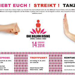 Erhebt euch! Streikt! Tanzt! Projektplakat