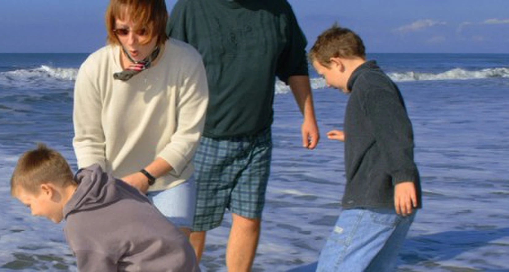 Familie am Strand