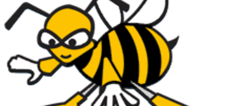 Biene-Insekt, das Zeichen zum BIENE-Wettbewerb
