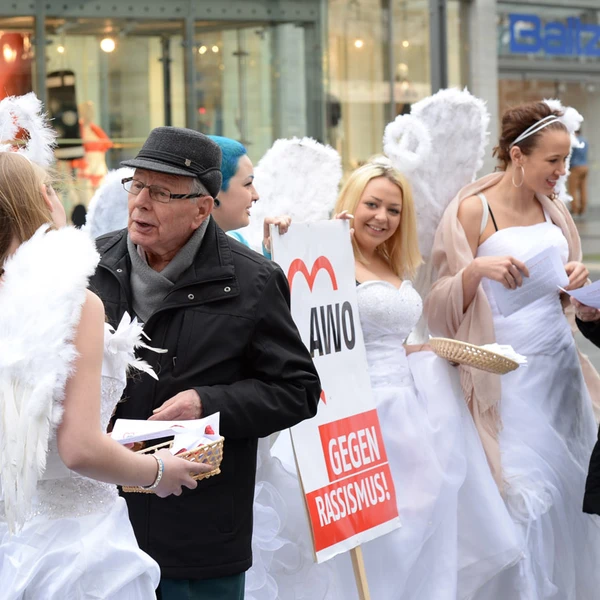 JAWO-Engel in der Bochumer City