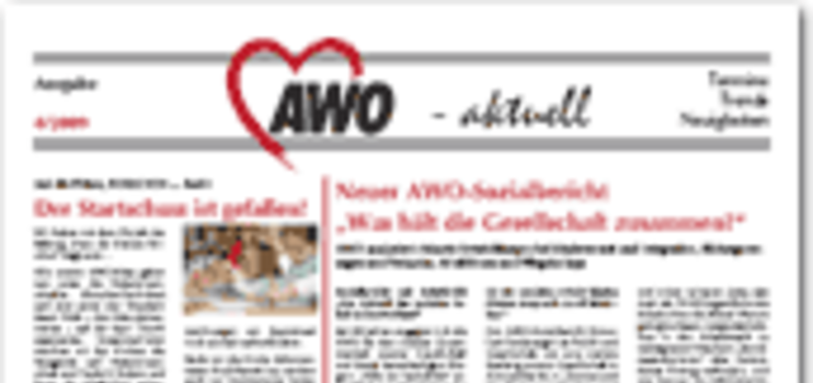 Titelseite der Zeitung AWO – aktuell (Ausgabe 4/2009)