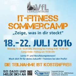 Ankündigungsplakat IT Camp
